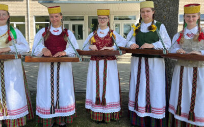 Participant of the Concert “Let the Kanklės Play“: Traditional kanklės ensemble of Vaškai Gymnasium of Pasvaly district (Lithuania)